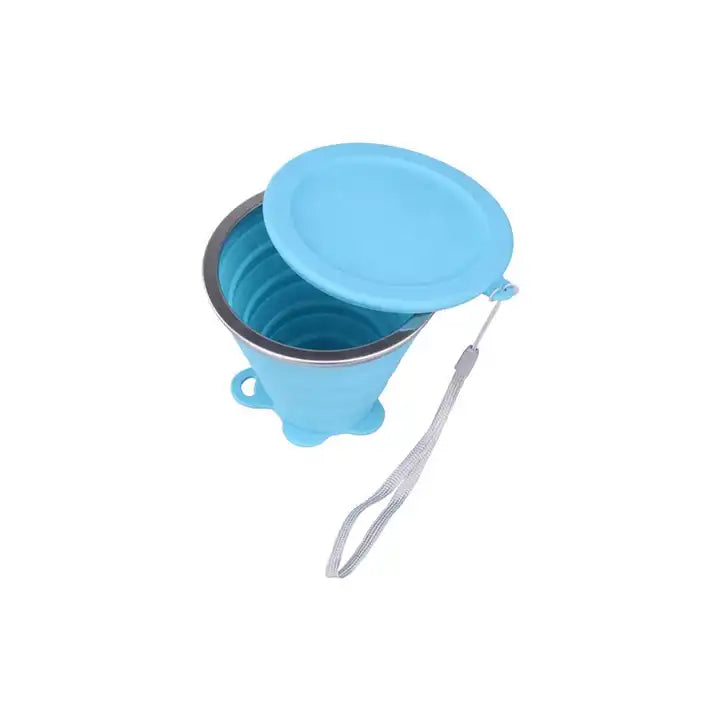 Reusable Custom Water Travel Silicone Collapsible Cup