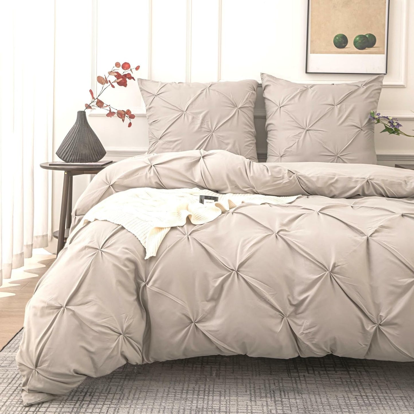 Ultra Soft Luxury Pinch Pleat Duvet Cover Set