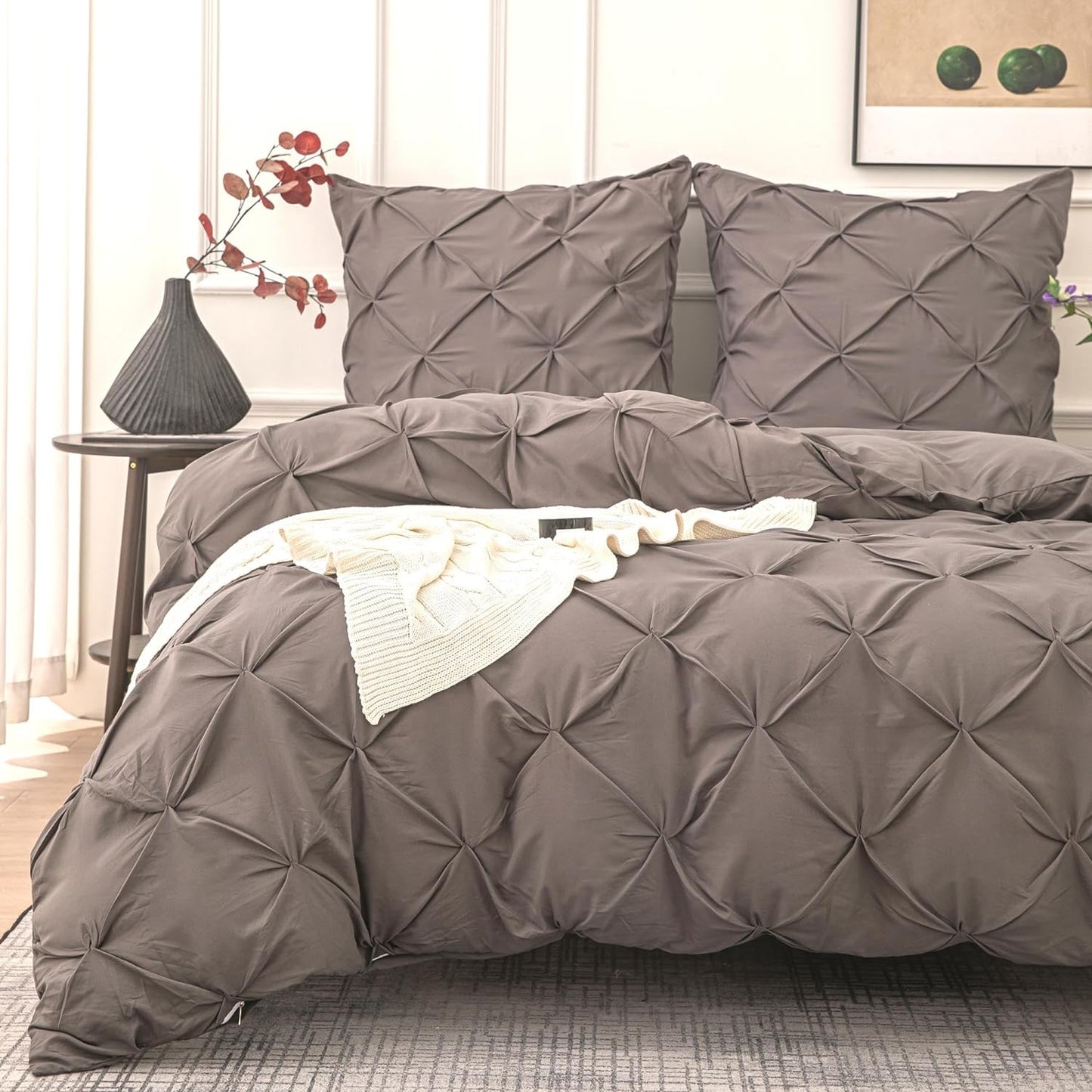 Ultra Soft Luxury Pinch Pleat Duvet Cover Set