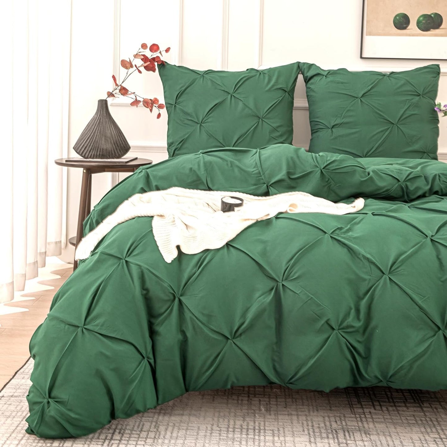 Ultra Soft Luxury Pinch Pleat Duvet Cover Set