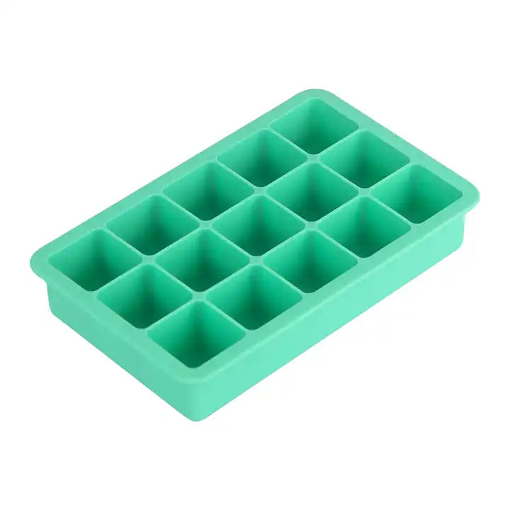 Food grade odorless 15 caves frozen mold silicone tray ice cube