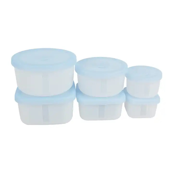 Easy takeaway Food Container For Silicone folding Leakproof Bento Lunch Boxes set