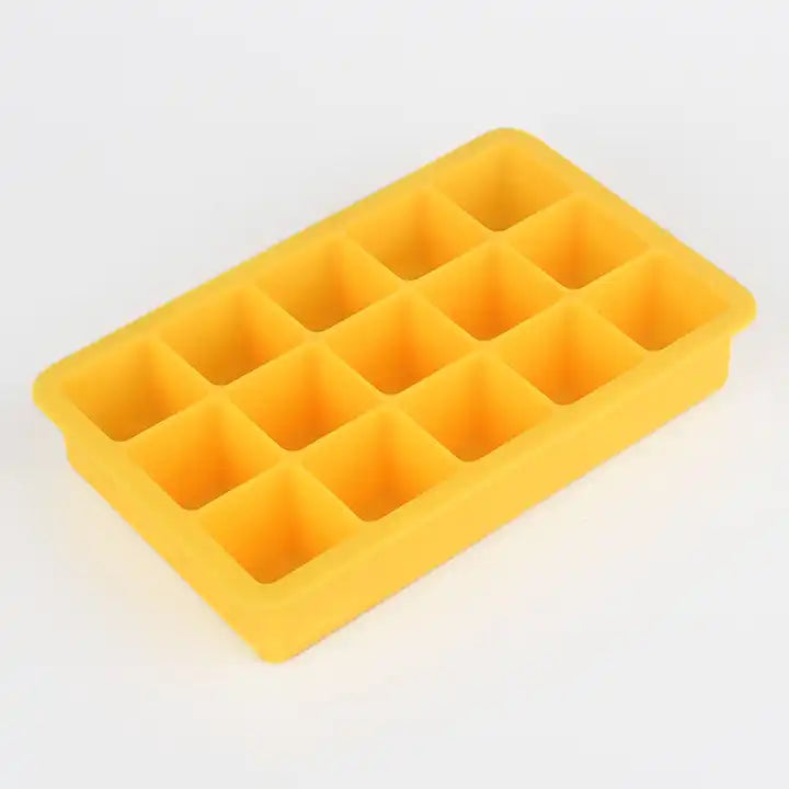 Food grade odorless 15 caves frozen mold silicone tray ice cube