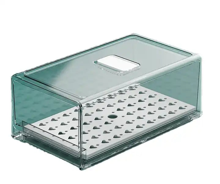 PET fruit and vegetable egg sorti Drawer style With drainage board refriger ato can be stacked with kitchen thickened