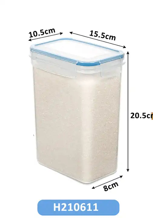 Plastic Food Storage Container Sets With Lid Stackable Kitchen Food Box Airtight Storage Jars