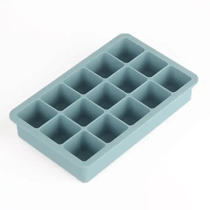 Food grade odorless 15 caves frozen mold silicone tray ice cube