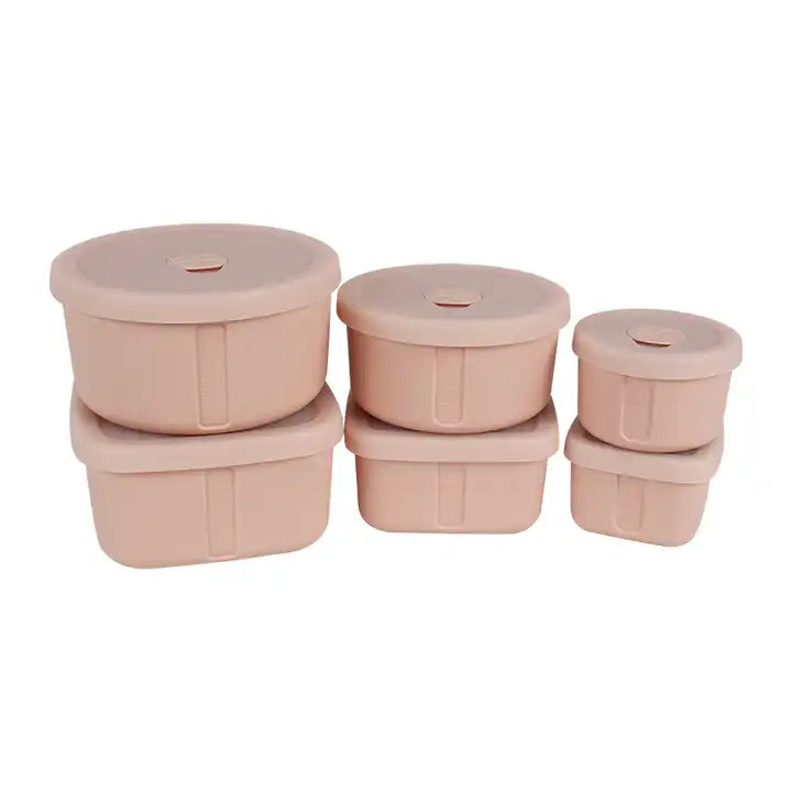 Easy takeaway Food Container For Silicone folding Leakproof Bento Lunch Boxes set