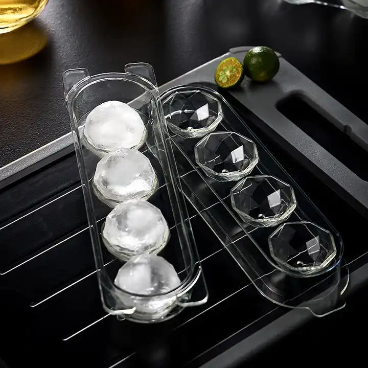 Ice Ball Maker BPA free PET Material Ice Cube Tray Mould Clear Ice Ball Plastic Mold Kitchen Fridge Tool