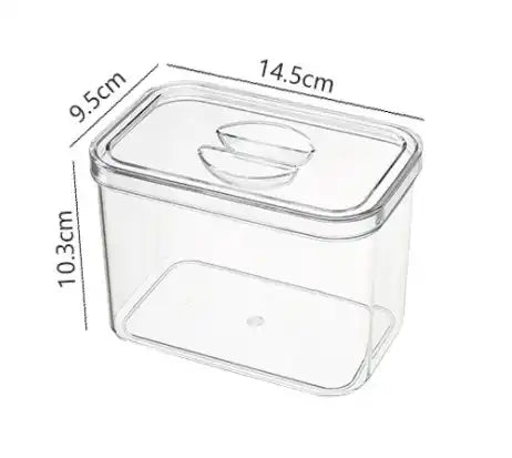 Transparent PET stackable Food Crisper Refrigerator storage