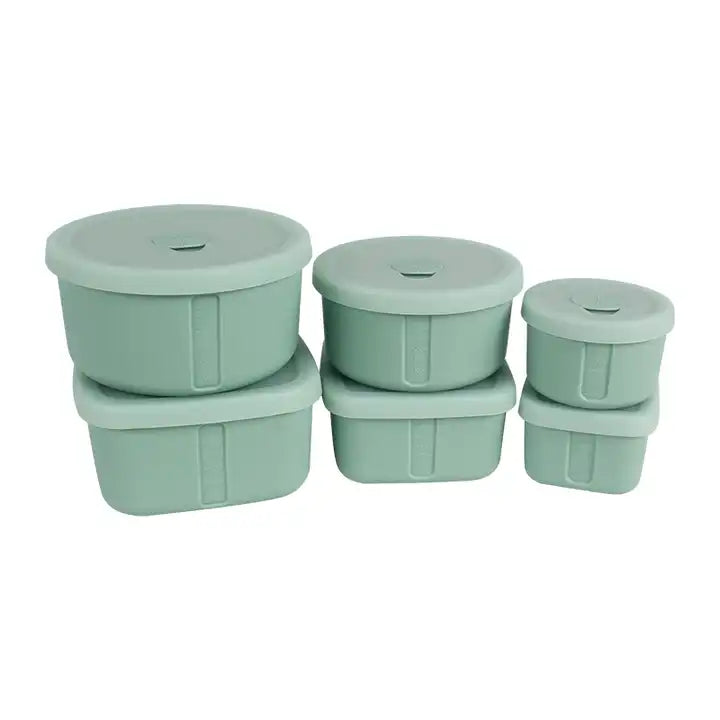 Easy takeaway Food Container For Silicone folding Leakproof Bento Lunch Boxes set