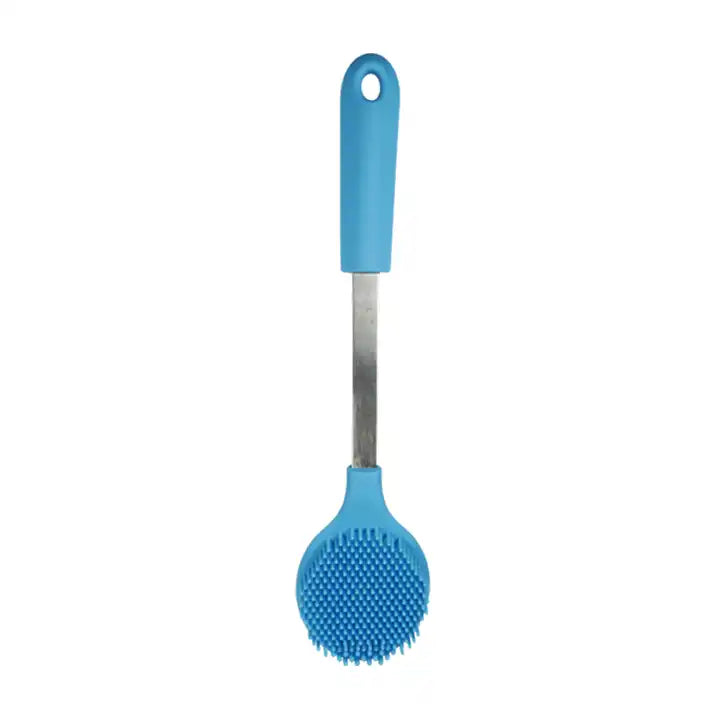 Multi-Function Family Silicone Washing Scrubber Washing Pan Brush With Long Handle