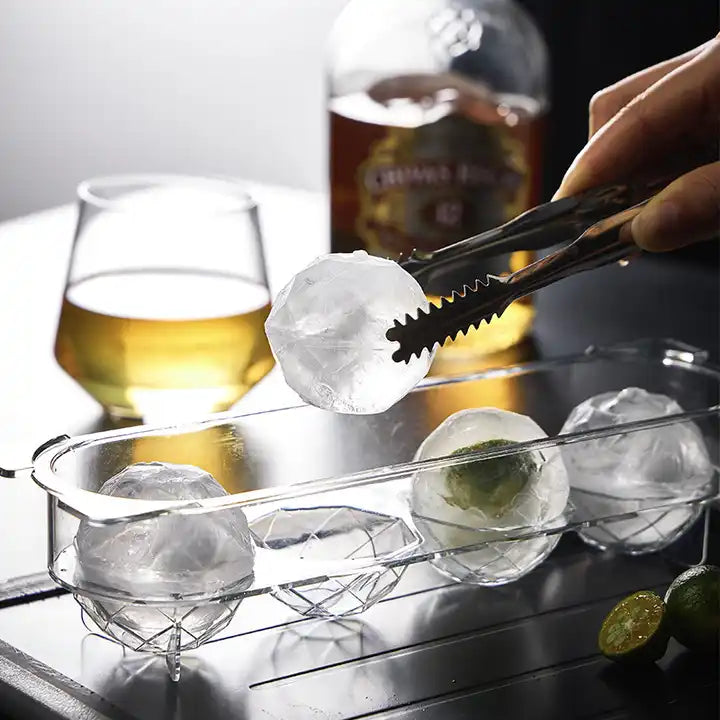 Ice Ball Maker BPA free PET Material Ice Cube Tray Mould Clear Ice Ball Plastic Mold Kitchen Fridge Tool