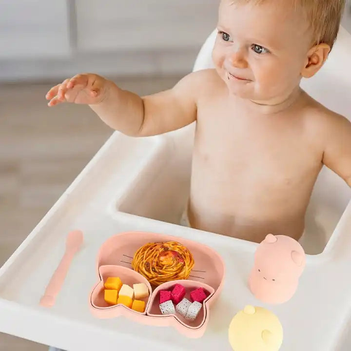 Baby Feeding Set Made of Food-grade Silicone With Free Design Suitable for Cat Toys