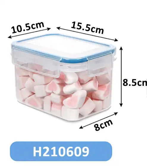 Plastic Food Storage Container Sets With Lid Stackable Kitchen Food Box Airtight Storage Jars